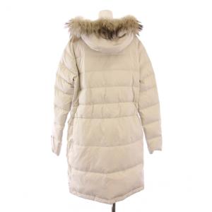 Theory ダウンコート アウター ロング丈 ラクーンファー 装飾 M アイボリー /BB