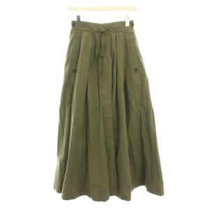 2wayミリタリーボリュームスカート 2WAY MILITARY VOLUME SKIRT ロング フレア