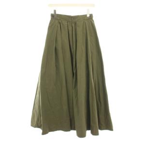 CLANE 2wayミリタリーボリュームスカート 2WAY MILITARY VOLUME SKIRT ロング フレア