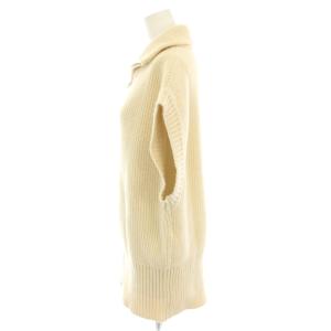 CLANE ジップカラーニットベスト ZIP COLLAR KNIT VEST ジレ アウター 前開き 2 アイボリー