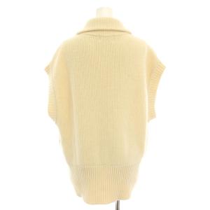 CLANE ジップカラーニットベスト ZIP COLLAR KNIT VEST ジレ アウター 前開き 2 アイボリー