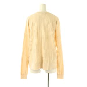 Acne Studios ニット カットソー プルオーバー 長袖 薄手 リブ クルーネック S ベージュ /CX