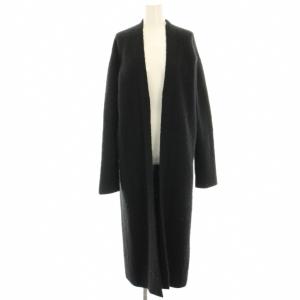 ニットカーディガン カシミヤ ロング 2 黒 ブラック 6313835 /HN