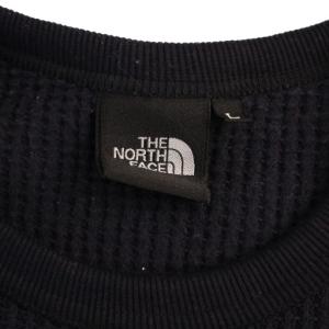 THE NORTH FACE Tシャツ カットソー 長袖 クルーネック ワッフル L 紺 NT62032 /BM