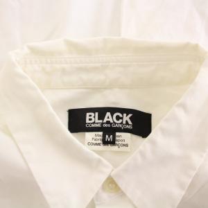 BLACK COMME des GARCONS AD2018 シャツ 長袖 M 白 1C-B003 /KH