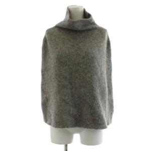 《WEB限定》ケープニット セーター アルパカ F グレー WGZ1022205A0010 /AN23