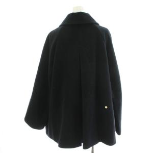 MUVEIL 24AW ステンカラーコート ビジュー 36 ブラック MA243FC001