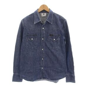 ウエスタンデニムシャツ 長袖 L 青 ブルー LT5018 /YM