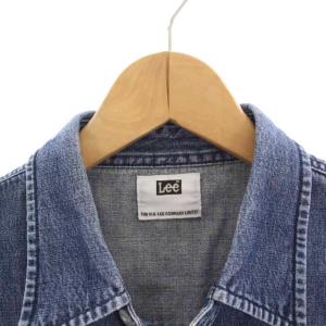 LEE ウエスタンデニムシャツ 長袖 L 青 ブルー LT5018 /YM