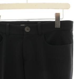 FOXEY NEW YORK パンツ スラックス スリム 裾ジップ 38 黒 ブラック 38251-NAPFN107T /HN