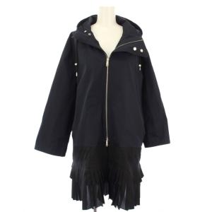 マウンテンパーカー プリーツ 切替 40 ネイビー 6E21833A1220