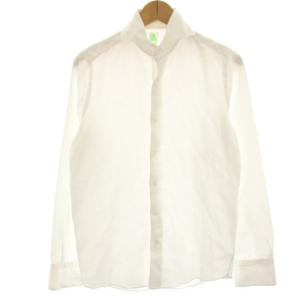 カジュアルシャツ ホリゾンタルカラー 長袖 S 白 ホワイト 1069373 /HN