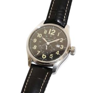 カーキ フィールド オフィサー 腕時計 自動巻き 黒 シルバーカラー H706550