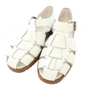 パシフィック PACIFIC グルカサンダル ストラップ レザー 39 白 /TK