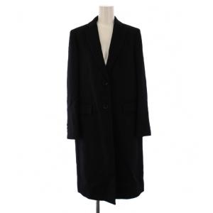 チェスターコート ロング ウール カシミヤ 36 黒 13-08-95-08401 /BM