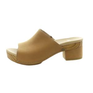 DANSKO サンダル レザー チャンキーヒール 36 23.0-23.5cm ベージュ 3622581500 /MI