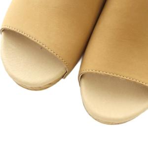 DANSKO サンダル レザー チャンキーヒール 36 23.0-23.5cm ベージュ 3622581500 /MI