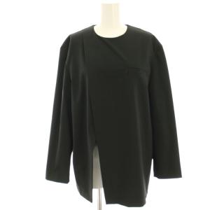 Shoulder padded suit tops カットソー 長袖 F 黒 ブラック 460GSL30-0600