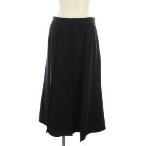 23SS COSIMO LOZEL ピンタックスカート ロング 40 紺 ネイビー 03-3107340