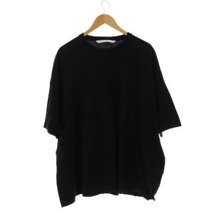 Tシャツ M 黒 ブラック 無地 ラウンドネック 半袖 /JP