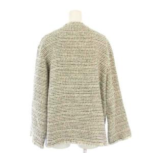 JOURNAL STANDARD L'ESSAGE 24SS GIOLICA MIXツイードWIDEジャケット ホワイト ブラック