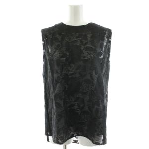 シャツ ブラウス ノースリーブ レース 38 黒 ブラック 531-2210610 /AN29