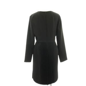 Theory CLASSIC CREPE DART PLEATED DR ワンピース ひざ丈 プリーツ切替 長袖 0