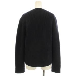 JIL SANDER NAVY ニット カーディガン ウール リブニット XS ネイビー 紺 /G