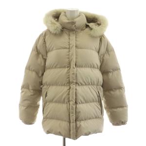 茶タグ ダウンジャケット フード ファー アウター 0 ベージュ Z4HJ044 /AN1