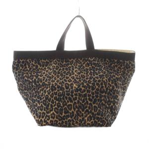 Hervé Chapelier トートバッグ PANTHERE TAUPE ブラック 725F