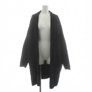 21AW Twins cotton ショートガウン ニット カーディガン コーディガン トッパー 黒 ブラック