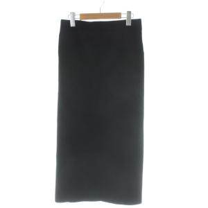 23AW ソウバリニットスカート ロング 38 黒 ブラック 23080400903030 /AP