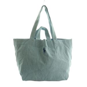 トートバッグ ロゴ刺繍 ライトブルー 水色 /MI