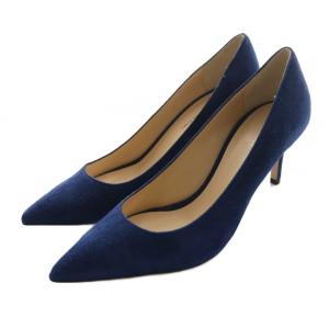 パンプス スエード 37 紺 ネイビー /SS OS