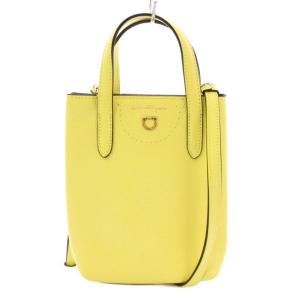 ガンチーニ 2WAY ハンドバッグ イエロー GU-220024