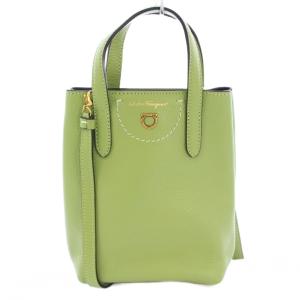 ガンチーニ 2WAY ハンドバッグ ライトグリーン GU-220024