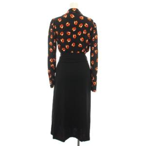 DIANE von FURSTENBERG アンジェリーナ Angelina ラップドレス ワンピース ロング スキッパー 長袖 カシュクール 花柄