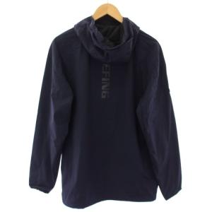 BRIEFING MENS WIND HOODIE プルオーバー ジャケット M 紺 黒 BRG233M25 /TK