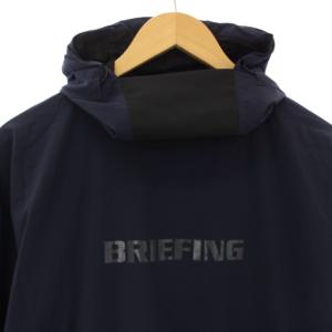 BRIEFING MENS WIND HOODIE プルオーバー ジャケット M 紺 黒 BRG233M25 /TK