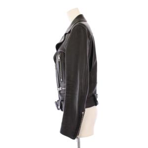 Acne Studios MOCK ダブルライダースジャケット 34 ブラック