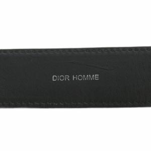 DIOR HOMME ベルト ハトメ レザー 85 紺 ネイビー 23-MA-1103 /AN3 OH