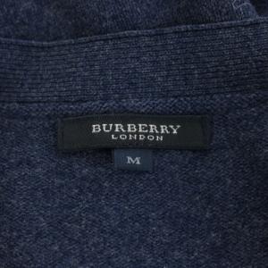 BURBERRY LONDON カーディガン ウール M 紺 ネイビー /AN34