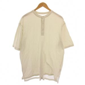 Tシャツ カットソー 半袖 ヘンリーネック アイボリー E241C144 /BM