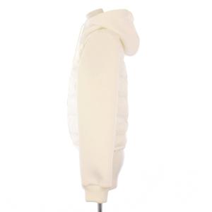 DOUBLE STANDARD CLOTHING ESSENTIAL ダウンジャケット フーディ スウェット切替 F 白 2505-50-214 /KH