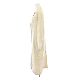 evam eva evameva エバムエバ ロングテーラードジャケット long tailored jacket シングル アウター 麻 リネン 1