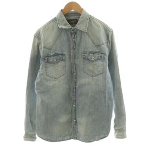 デニムシャツ L ライトブルー