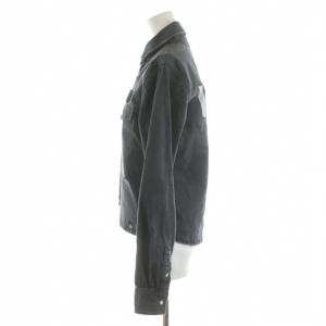 DOUBLE STANDARD CLOTHING バックプリントチノシャツ デニムシャツ 花柄 36 グレー 0204-360-231B /AN36