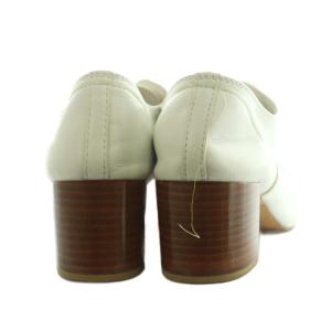 Repetto レースアップシューズ チャンキーヒール 37.5 23.7cm 白 ホワイト /MI