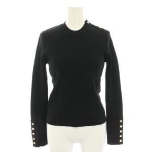 ダル糸プルオーバーニット セーター 長袖 36 黒 ブラック 0309-260-233 /YT