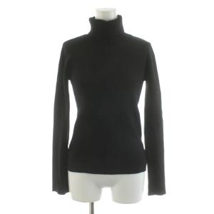 24AW ラメタートルニット セーター 長袖 2 黒 ブラック 24355810 /AN58